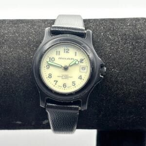 Vintage Black Milan Watch